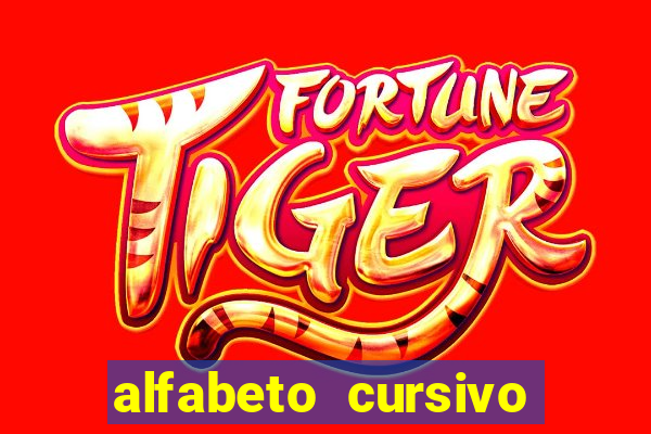 alfabeto cursivo para treinar caligrafia