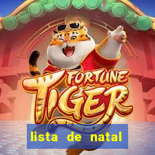 lista de natal para imprimir