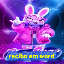 recibo em word