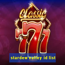 stardew valley id list