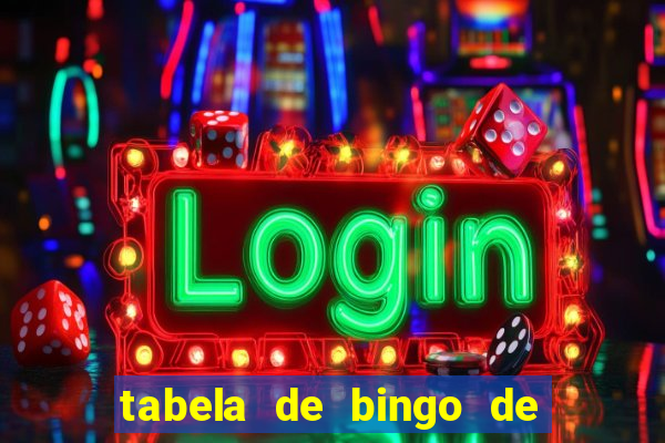 tabela de bingo de 1 a 100