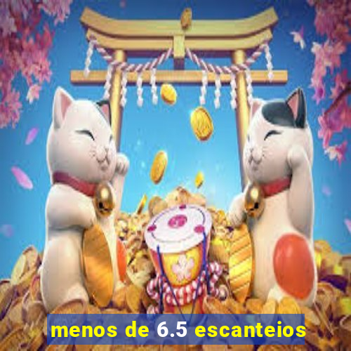 menos de 6.5 escanteios